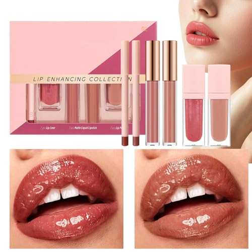 Bavokon Lippenstain Set | Pflegendes Lippen Make-up Set,6 Stück Pflegende Lippenstifte Für Damen Mädchen Alltag Reise Geburtstag Urlaub Pendeln von Bavokon