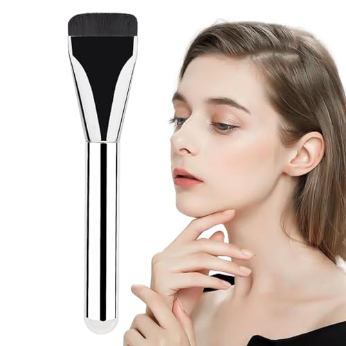 Foundation Makeup Pinsel - Flachkopf-Foundation-Pinsel | Foundation Pinsel Makeup Concealer Brush | Puderpinsel Für Flüssiger Fondation Damen,Flacher Rouge Concealer Pinsel Für Den Täglichen Gebrauch von Bavokon