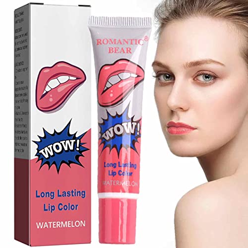 Peel Off Lippenstifte,Lip Gloss Tattooss Magic Farbe Lip Stain Tint,Magic Tattooss Lipgloss,Lip Tattooss Peel & Reveal Waterproof Lipgloss Lip Tint Womens Girl Makeup Beauty,wasserdicht Langlebig von Bavokon