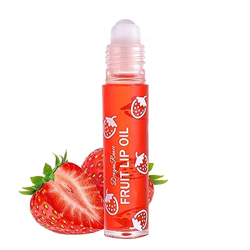 Roll-on Lipgloss, Lippenglanzöl, Frucht-Lipgloss, Glänzendes Lippen-Make-up, Kinder-Lipgloss, transparentes Lippen-Glow-Öl mit fruchtigen Aromen für Frauen Bavokon von Bavokon