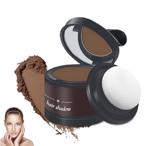 Bavooty Haaransatz Puder, Haar Concealer, Haarverdichtung Hair Styling Powder, Haaransatz Volumen, Anti-Schwei, winddicht, Organisch, Braun, fr Frauen und Mnner von Bavooty