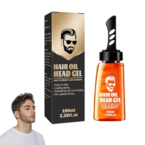 Haarstyling-Gel für Männer,2-in-1-Haarwachsgel mit Kamm,Haargel Herren Haarwachs Männer,Haargel mit Kamm,Männer Friseur Gel,Wird Verwendet das Haar zu formen,Erstellen Sie Eine Natürliche Frisur,100ml von Bavooty