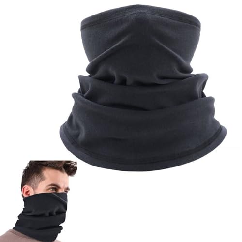 Winter Loop Schal Herren & Damen,Universal Schlauchschal Winter Halstuch,Multifunktionstuch Halswärmer,Weichem Fleece Schlauchschal,Winddicht für Outdoor Skifahren Motorrad Laufen Radfahren,Dunkelgrau von Bavooty