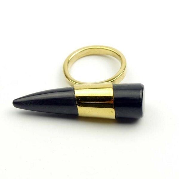 Bawa Hope Messing Ring "Spitze mit Horn" Bawa Hope Messing Ring "Spitze mit Horn" von Bawa Hope