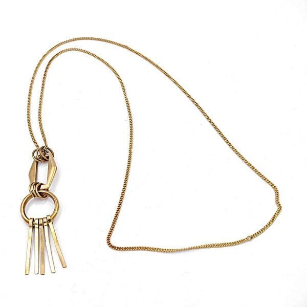 Bawa Hope Messingkette lang "Inka" mit Anhänger Bawa Hope Messingkette lang "Inka" mit Anhänger von Bawa Hope