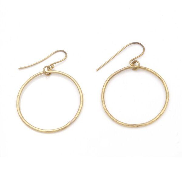 Bawa Hope Messingohrring floating Hoop von Bawa Hope
