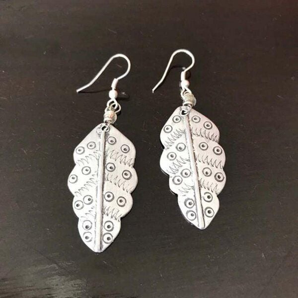 Bawa Hope Ohrringe Aluminium "Blatt" recycelt von Bawa Hope