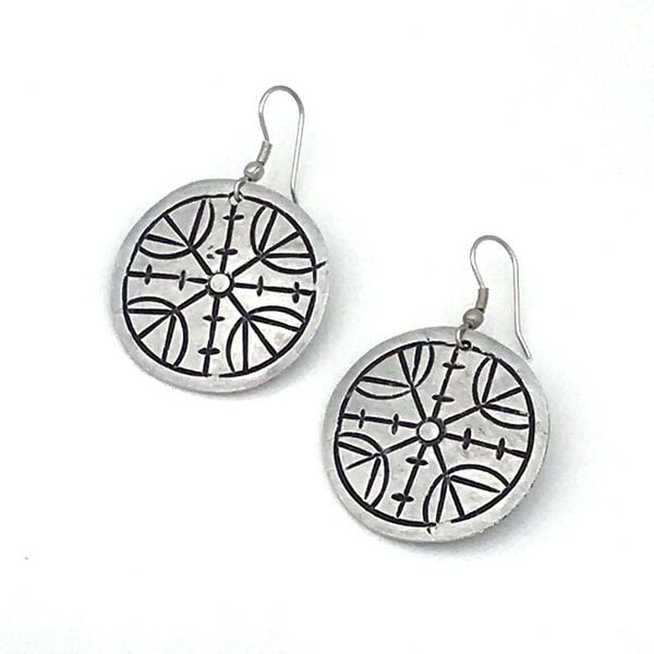 Bawa Hope Ohrringe Aluminium "Ornament" recycelt von Bawa Hope