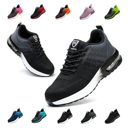 Bawalon Arbeitsschuhe Leicht Herren Sicherheitsschuhe Damen rutschfest Sportlich Stahlkappenschuhe Atmungsaktiv mit Stahlkappe Arbeitsschutzschuhe Grau EU 38 Bawalon Arbeitsschuhe Leicht Herren Sicherheitsschuhe Damen rutschfest Sportlich Stahlkappenschuhe Atmungsaktiv mit Stahlkappe Arbeitsschutzschuhe Grau EU 38 von Bawalon