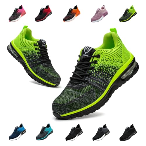 Bawalon Arbeitsschuhe Leicht Herren Sicherheitsschuhe Damen rutschfest Sportlich Stahlkappenschuhe Atmungsaktiv mit Stahlkappe Arbeitsschutzschuhe Grün EU 40 Bawalon Arbeitsschuhe Leicht Herren Sicherheitsschuhe Damen rutschfest Sportlich Stahlkappenschuhe Atmungsaktiv mit Stahlkappe Arbeitsschutzschuhe Grün EU 40 von Bawalon