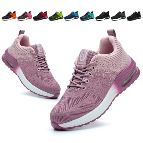Bawalon Arbeitsschuhe Leicht Herren Sicherheitsschuhe Damen rutschfest Sportlich Stahlkappenschuhe Atmungsaktiv mit Stahlkappe Arbeitsschutzschuhe Lila EU 42 Bawalon Arbeitsschuhe Leicht Herren Sicherheitsschuhe Damen rutschfest Sportlich Stahlkappenschuhe Atmungsaktiv mit Stahlkappe Arbeitsschutzschuhe Lila EU 42 von Bawalon