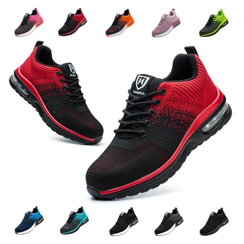 Bawalon Arbeitsschuhe Leicht Herren Sicherheitsschuhe Damen rutschfest Sportlich Stahlkappenschuhe Atmungsaktiv mit Stahlkappe Arbeitsschutzschuhe Rot EU 41 Bawalon Arbeitsschuhe Leicht Herren Sicherheitsschuhe Damen rutschfest Sportlich Stahlkappenschuhe Atmungsaktiv mit Stahlkappe Arbeitsschutzschuhe Rot EU 41 von Bawalon