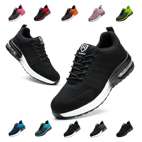 Bawalon Arbeitsschuhe Leicht Herren Sicherheitsschuhe Damen rutschfest Sportlich Stahlkappenschuhe Atmungsaktiv mit Stahlkappe Arbeitsschutzschuhe Schwarz-Weiss EU 41 Bawalon Arbeitsschuhe Leicht Herren Sicherheitsschuhe Damen rutschfest Sportlich Stahlkappenschuhe Atmungsaktiv mit Stahlkappe Arbeitsschutzschuhe Schwarz-Weiss EU 41 von Bawalon