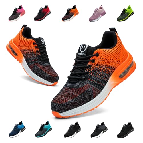 Bawalon Arbeitsschuhe Leicht Herren Sicherheitsschuhe Damen rutschfest Sportlich Stahlkappenschuhe Atmungsaktiv mit Stahlkappe Arbeitsschutzschuhe orange Farbe EU 38 Bawalon Arbeitsschuhe Leicht Herren Sicherheitsschuhe Damen rutschfest Sportlich Stahlkappenschuhe Atmungsaktiv mit Stahlkappe Arbeitsschutzschuhe orange Farbe EU 38 von Bawalon