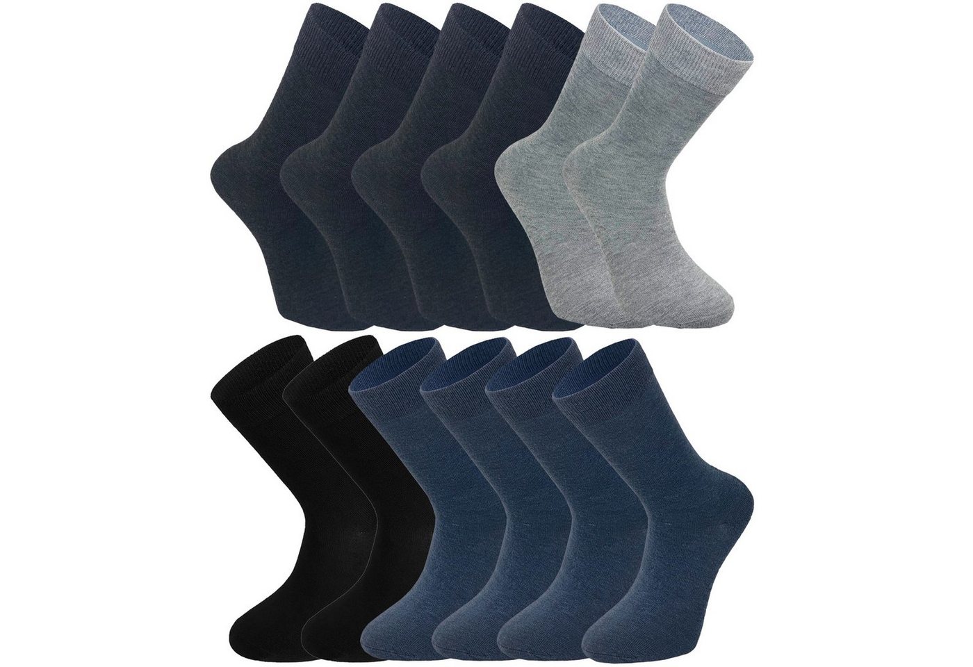 Baxboy Basicsocken Baxboy Herren und Damen 12-Paar Pack, Komfort Business Socken von Baxboy