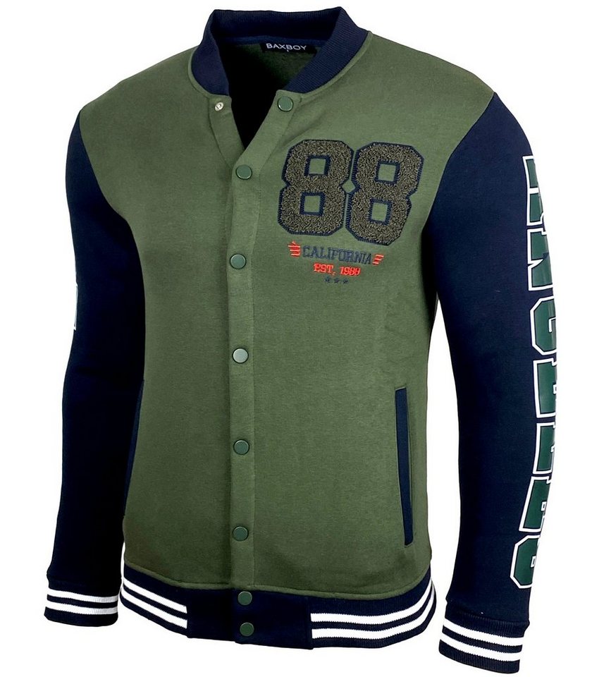 Baxboy Hoodie Baxboy Herren College Baseball Jacke Übergangsjacke Stehkragen von Baxboy