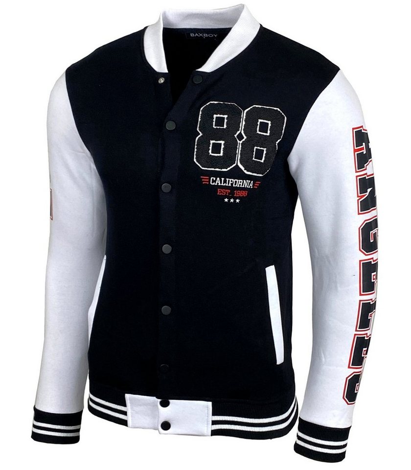 Baxboy Hoodie Baxboy Herren College Baseball Jacke Übergangsjacke Stehkragen von Baxboy