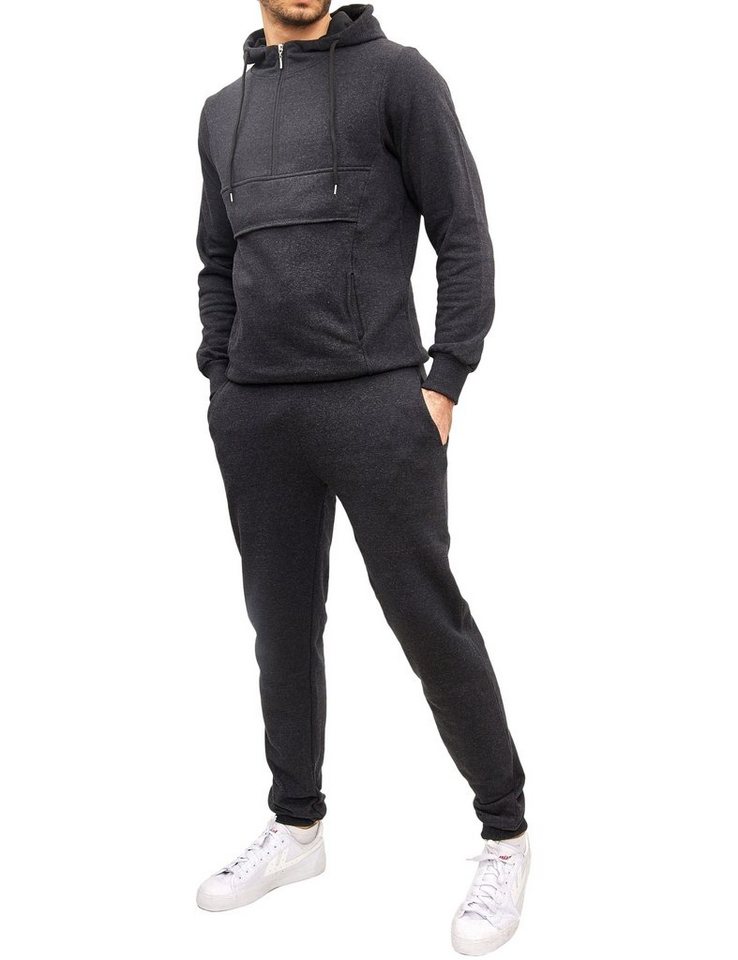 Baxboy Jogginghose BAXBOY Herren Uni Colour Jogging Anzug Sportanzug Sporthose Hoodie von Baxboy