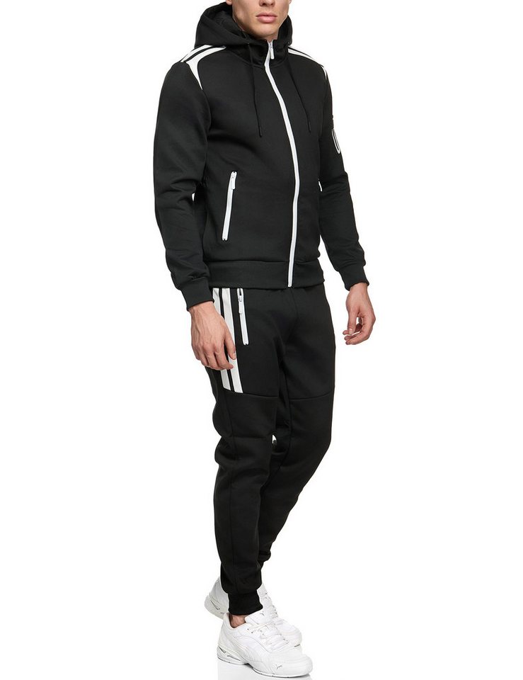 Baxboy Jogginghose BAXBOY Herren Uni Colour Jogging Anzug Sportanzug Sporthose Hoodie von Baxboy