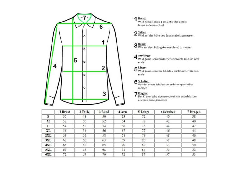 Baxboy Langarmhemd Kentkragen Businesshemd Slim Fit Hemd mit farblich abgesetzten B-444 von Baxboy