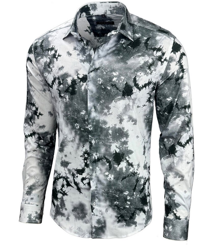 Baxboy Langarmhemd Baxboy Herren Batik Hemd Freizeitshemd Langarm Casual Shirt B-446 von Baxboy