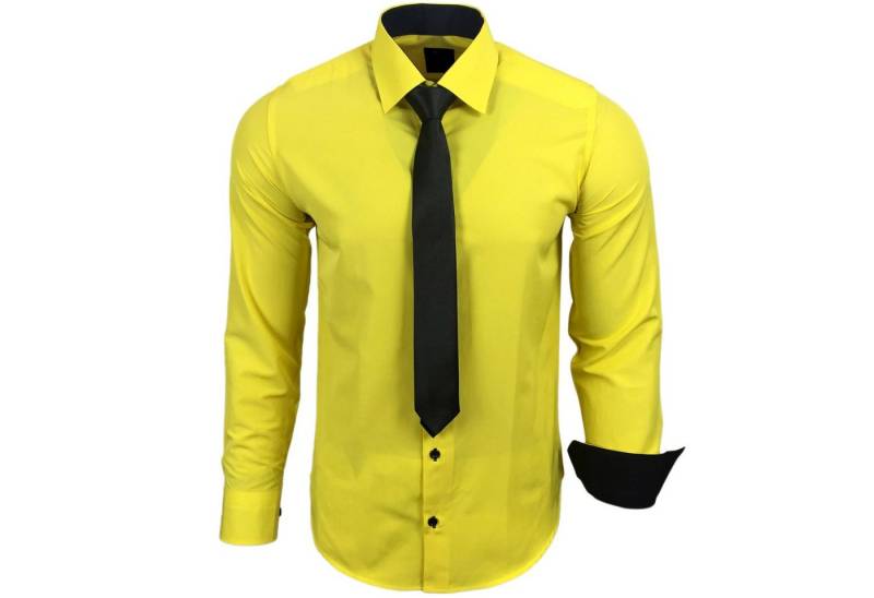 Baxboy Langarmhemd Baxboy Langarmhemd Hemd mit Krawatte im Set (2-tlg) KR-444 von Baxboy