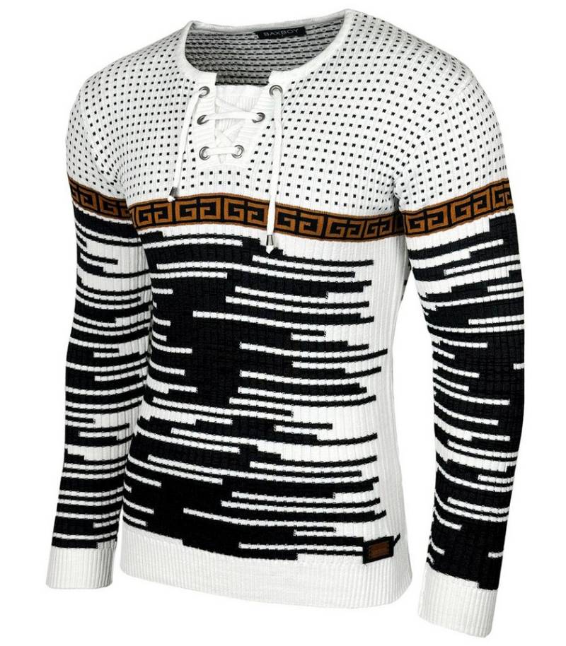 Baxboy Strickpullover BAXBOY Herren stylischer Rundhals Strick-Pullover B-52156 von Baxboy