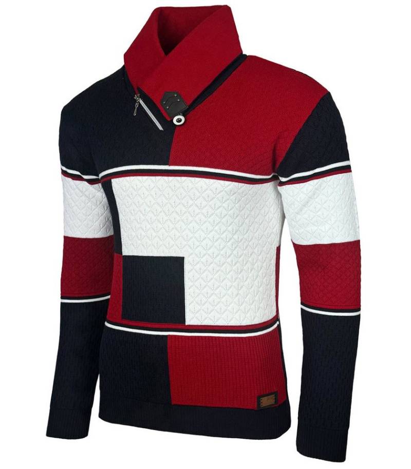 Baxboy Strickpullover Baxboy Herren Feinstrick Pullover Stehkragen Pulli B-52213 von Baxboy