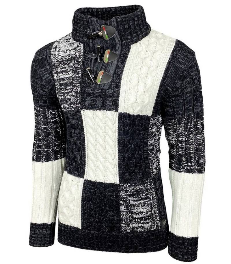 Baxboy Strickpullover Baxboy Herren Grobstrick Pullover Stehkragen Pulli B-51112 von Baxboy