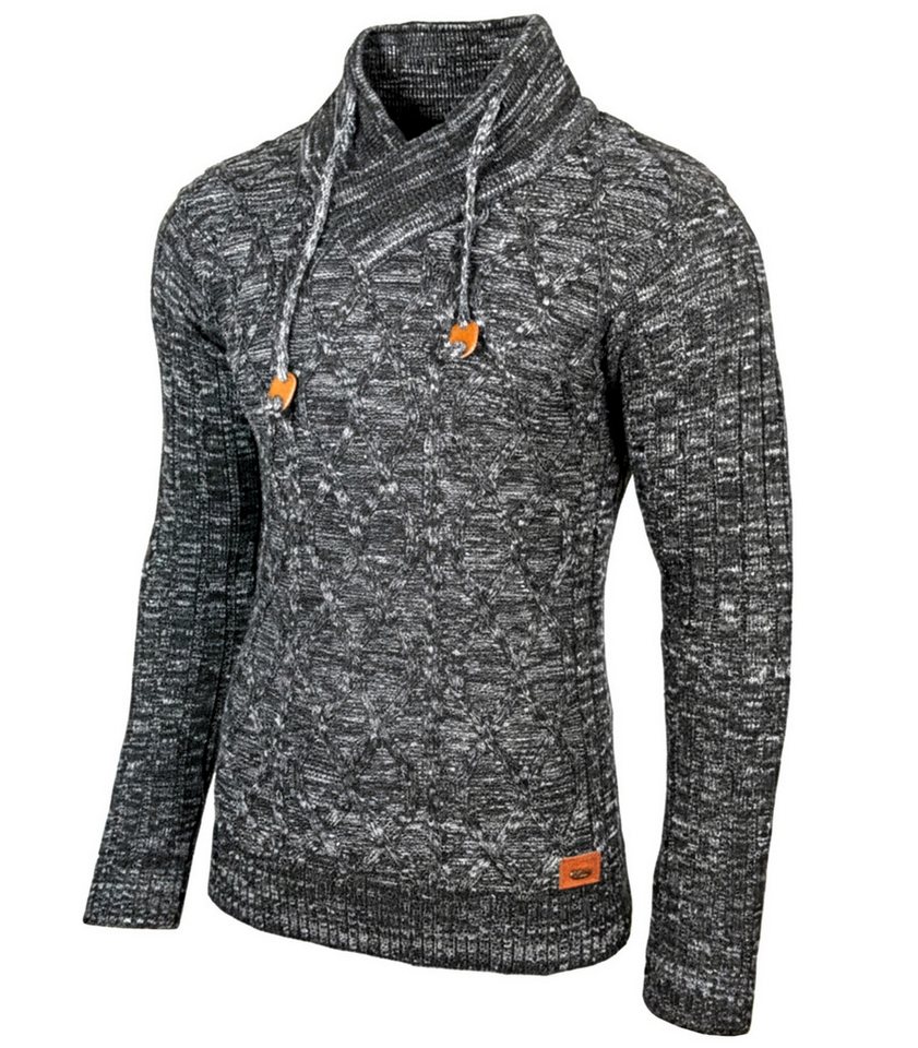 Baxboy Strickpullover Baxboy Herren Meliert Pullover Stehkragen Winter-Freizeit Pulli B-292 von Baxboy