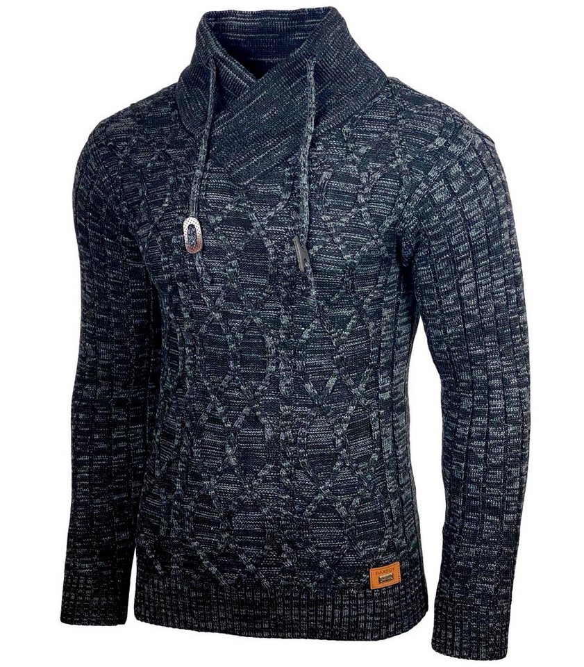 Baxboy Strickpullover Baxboy Herren Meliert Pullover Stehkragen Winter-Freizeit Pulli B-292 von Baxboy