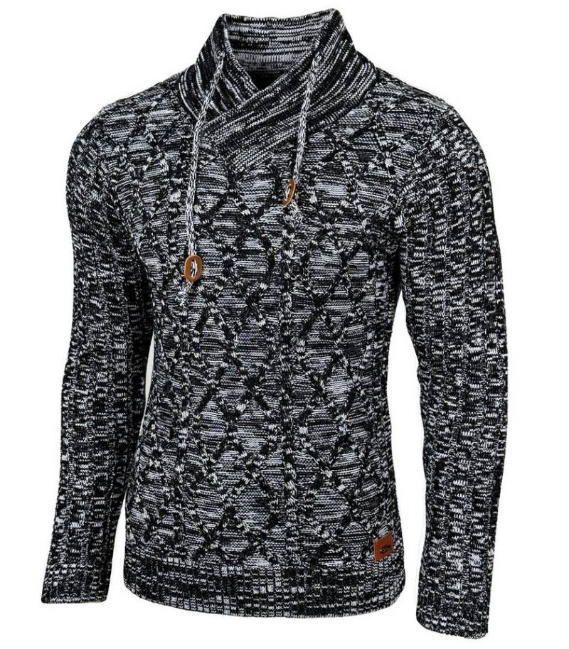 Baxboy Strickpullover Baxboy Herren Meliert Pullover Stehkragen Winter-Freizeit Pulli B-292 von Baxboy