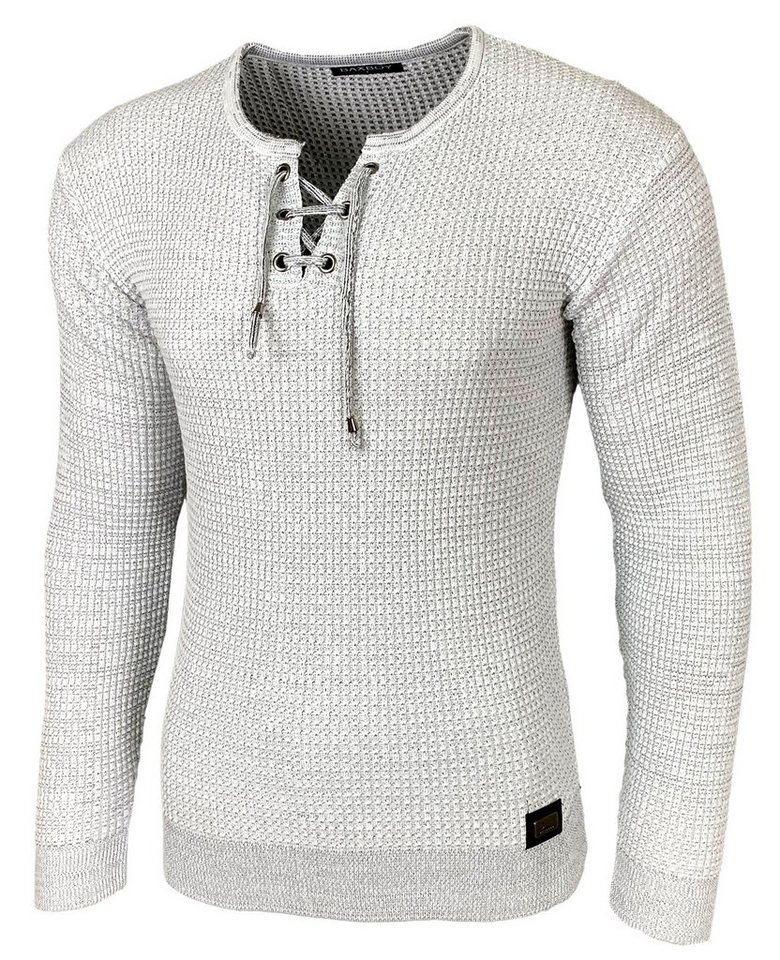 Baxboy Strickpullover Baxboy Herren Pullover Rundkragen Moderner Feinstrick Pulli B-52132 von Baxboy