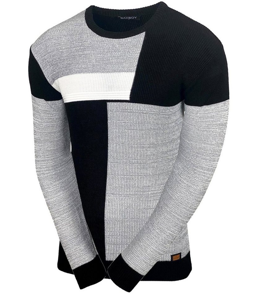 Baxboy Strickpullover Baxboy Herren Pullover Strick-Pullover Rundkragen BB-52288 von Baxboy