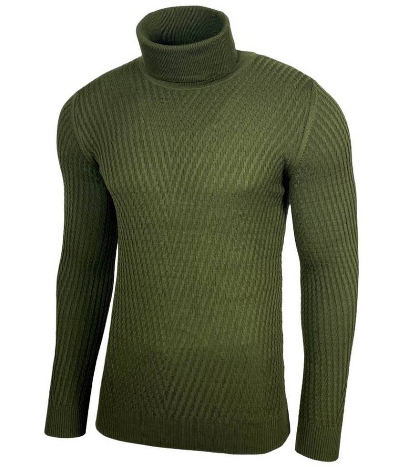 Baxboy Strickpullover Baxboy Herren Slim fit Freizeit Feinstrick Rollkragenpullover B-1640 von Baxboy