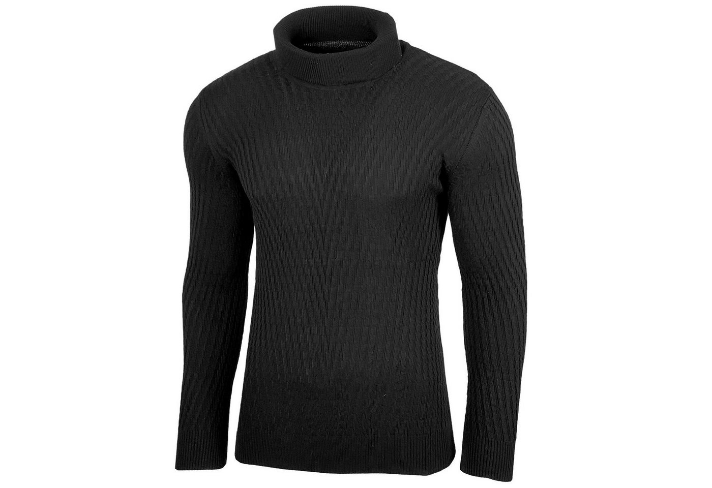 Baxboy Strickpullover Baxboy Herren Slim fit Freizeit Feinstrick Rollkragenpullover von Baxboy