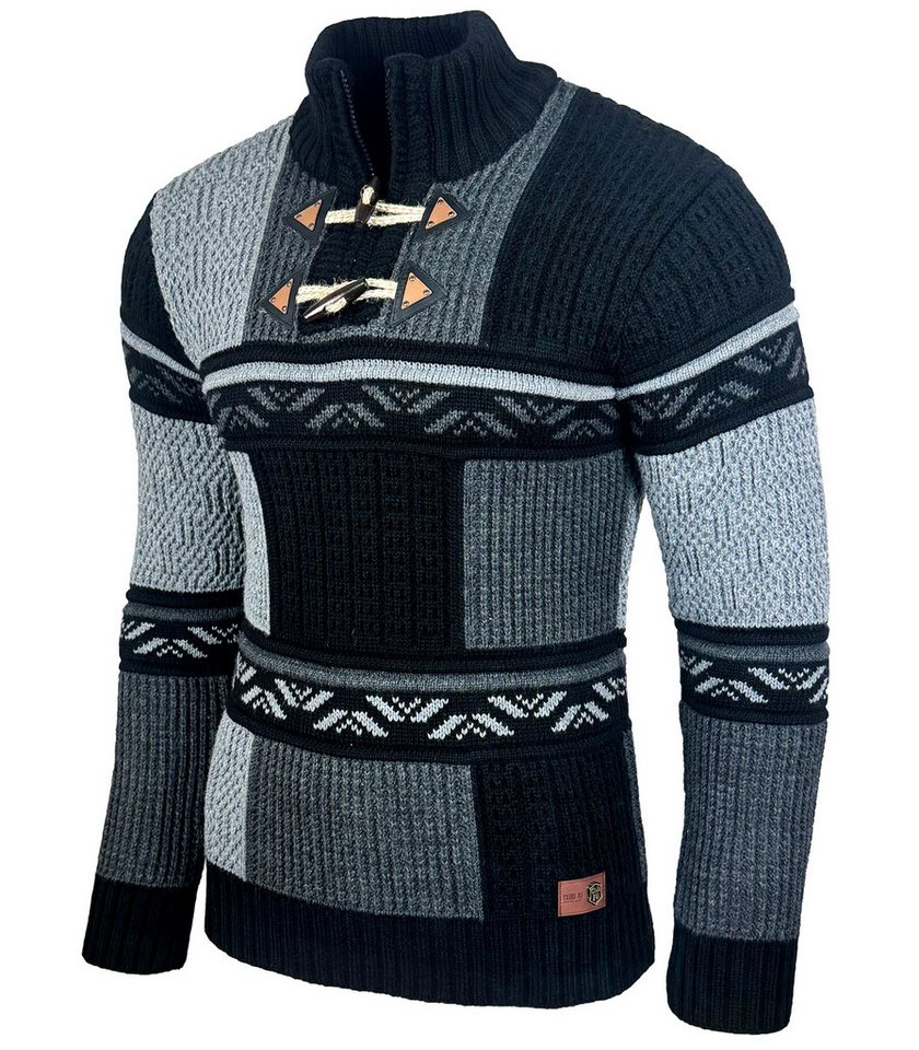 Baxboy Strickpullover Baxboy Herren Winter Stehkragen Reißverschluss Jacke B-51318 von Baxboy