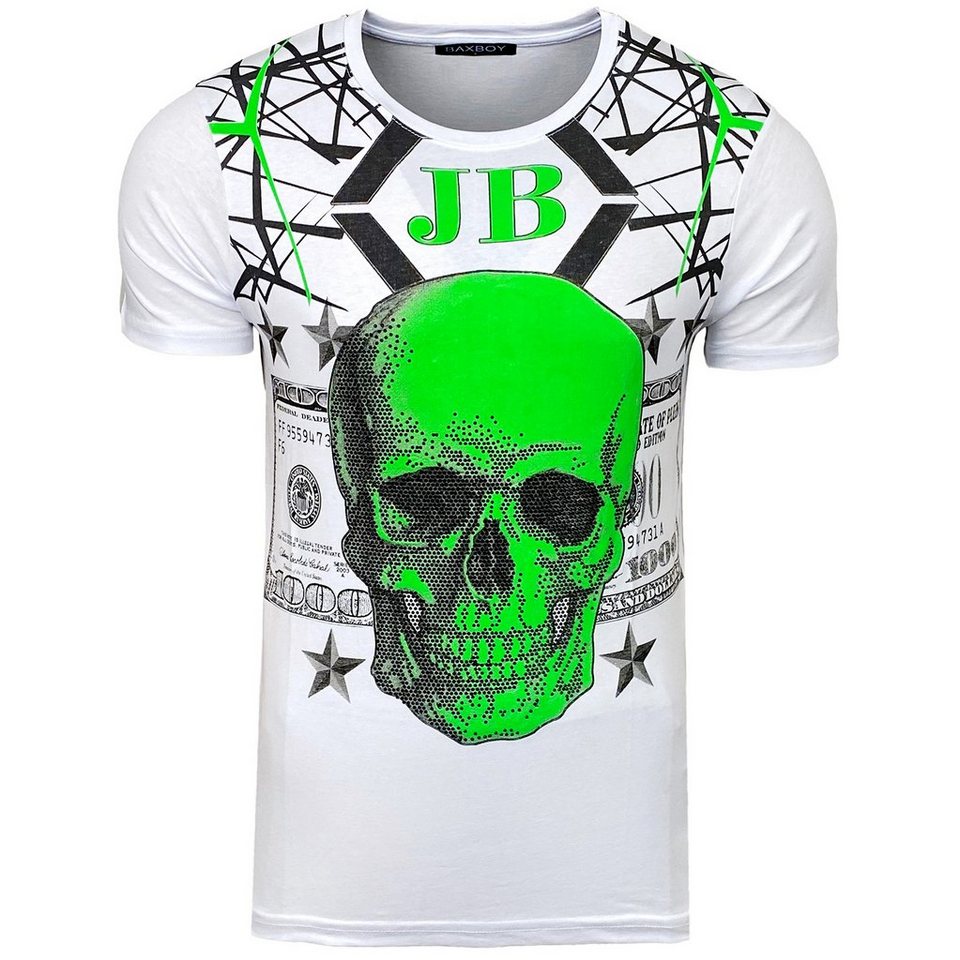 Baxboy T-Shirt BAXBOY T-Shirt mit stylischem Totenkopfprint modernem Stil von Baxboy