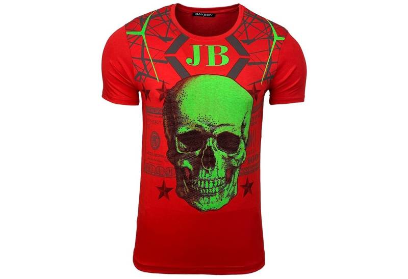 Baxboy T-Shirt BAXBOY T-Shirt mit stylischem Totenkopfprint modernem Stil von Baxboy