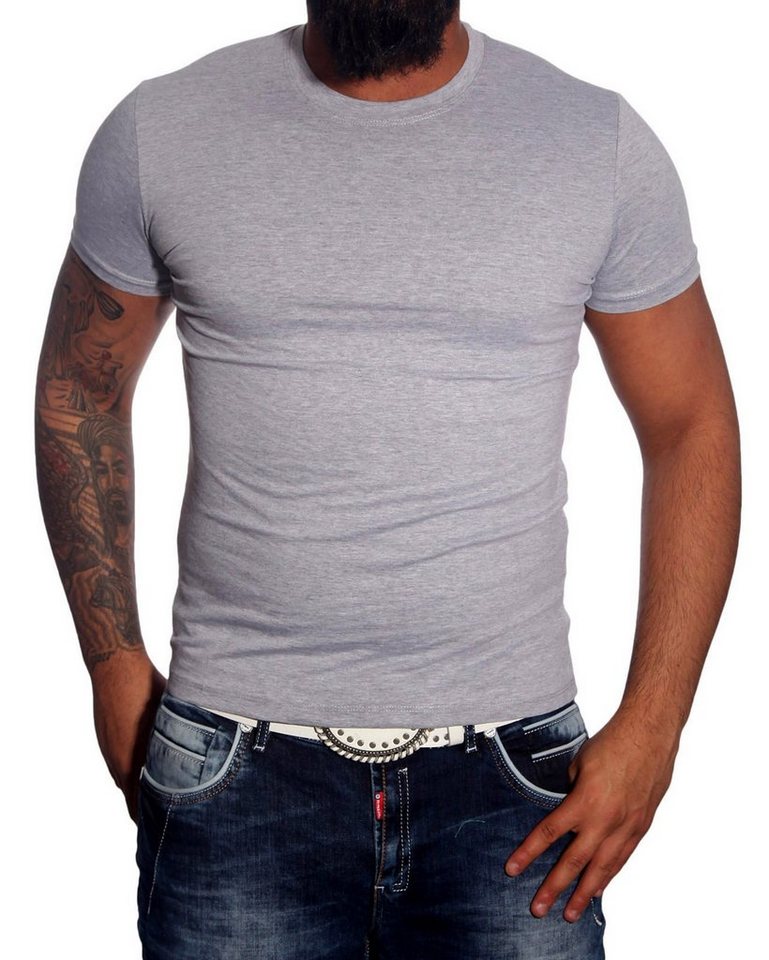 Baxboy T-Shirt Baxboy Herren Uni Basic Kurzarm Slim Fit T-Shirt von Baxboy