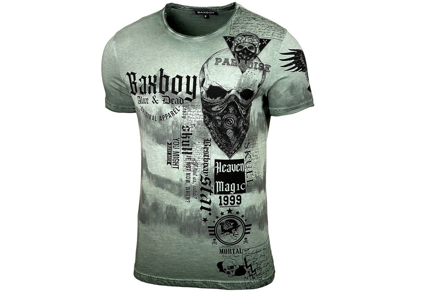 Baxboy T-Shirt Baxboy T-Shirt Rundhalsshirt mit Markenprint von Baxboy