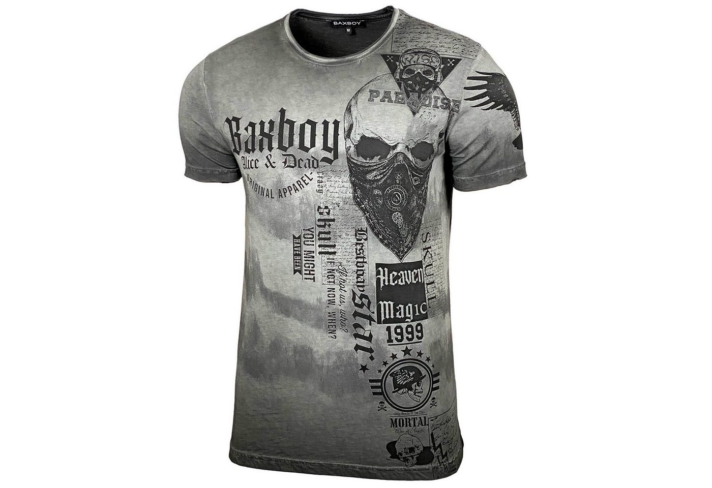 Baxboy T-Shirt Baxboy T-Shirt Rundhalsshirt mit Markenprint von Baxboy