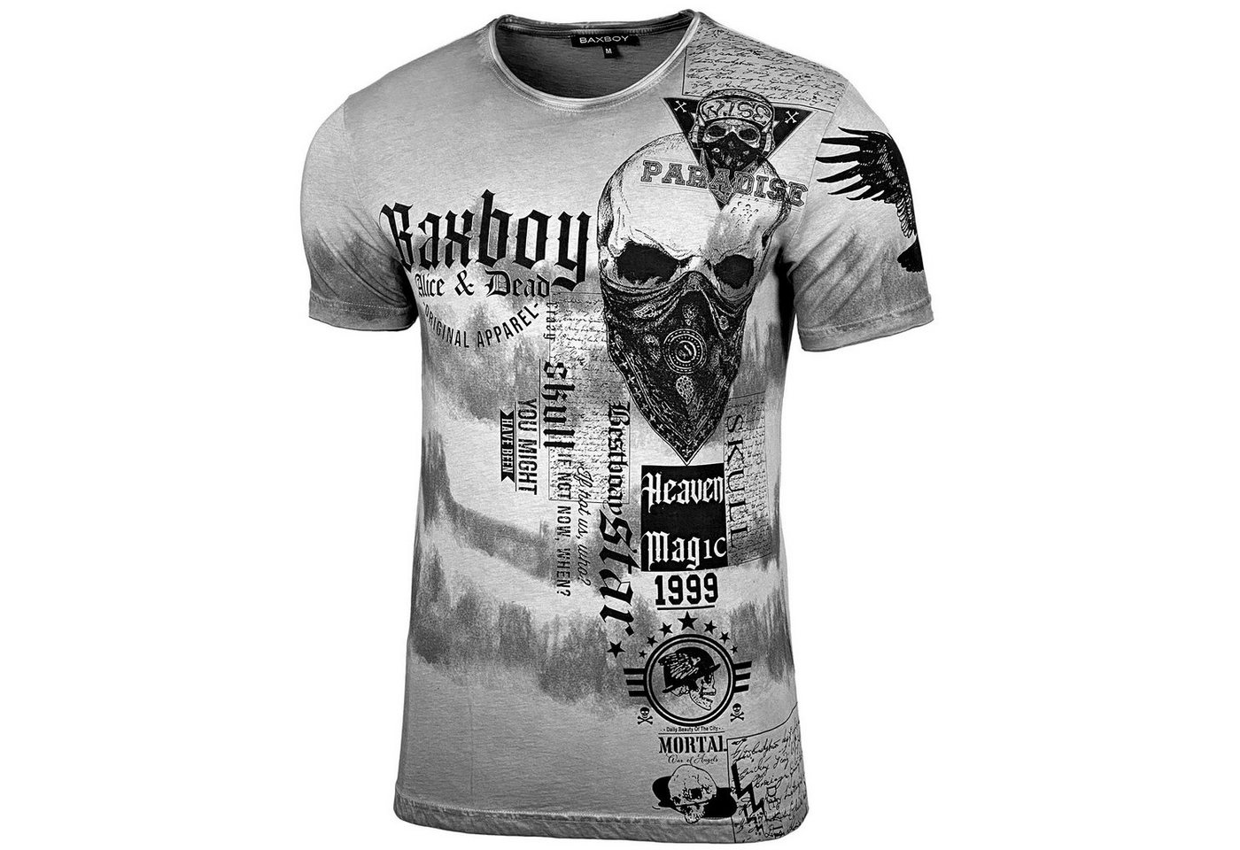 Baxboy T-Shirt Baxboy T-Shirt Rundhalsshirt mit Markenprint von Baxboy