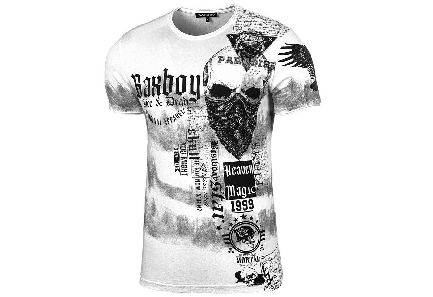 Baxboy T-Shirt Baxboy T-Shirt Rundhalsshirt mit Markenprint von Baxboy