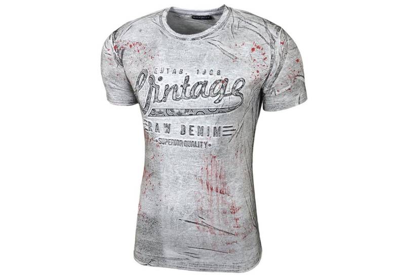 Baxboy T-Shirt Baxboy T-Shirt »VINTAGE« mit trendigem Markenprint 10184 von Baxboy