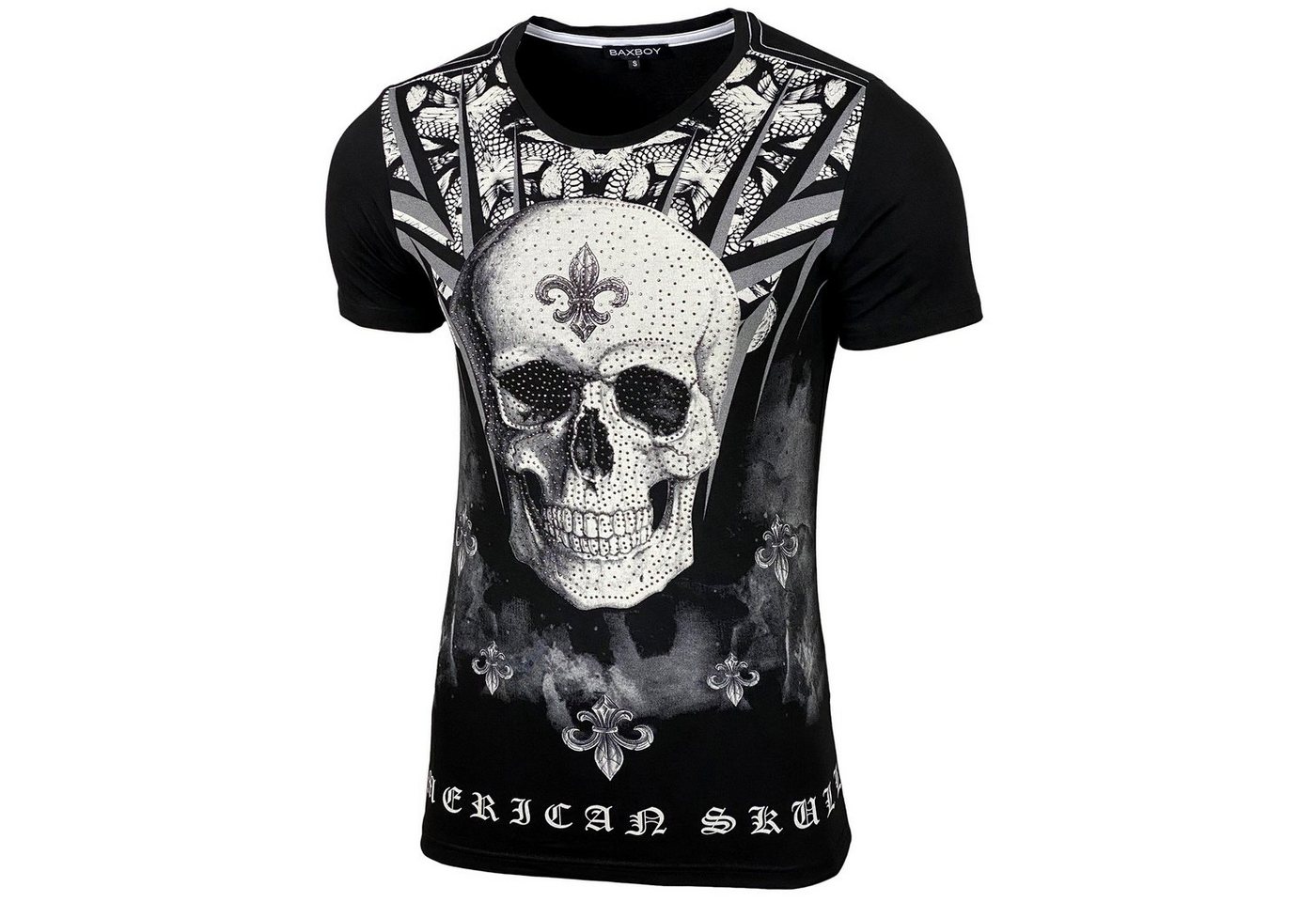 Baxboy T-Shirt Baxboy T-Shirt mit aufwendigem Strass-Design von Baxboy