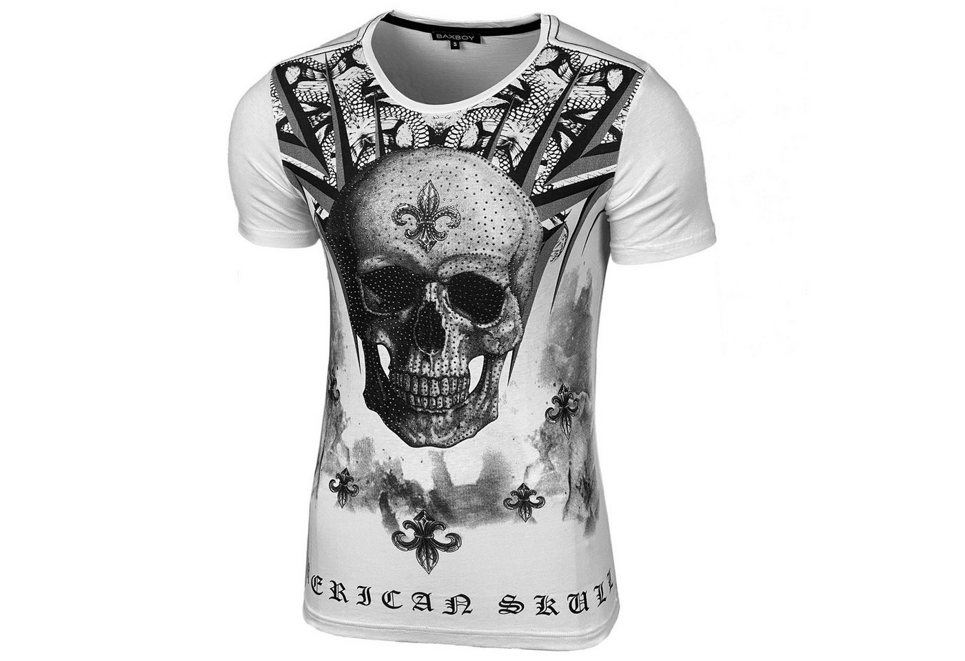 Baxboy T-Shirt Baxboy T-Shirt mit aufwendigem Strass-Design von Baxboy