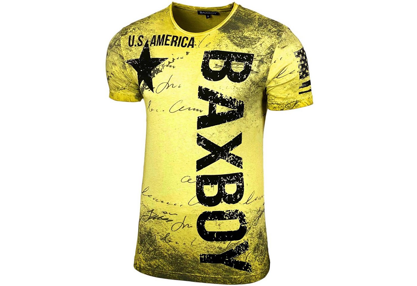 Baxboy T-Shirt Baxboy T-Shirt mit großen Schriftzugprints von Baxboy