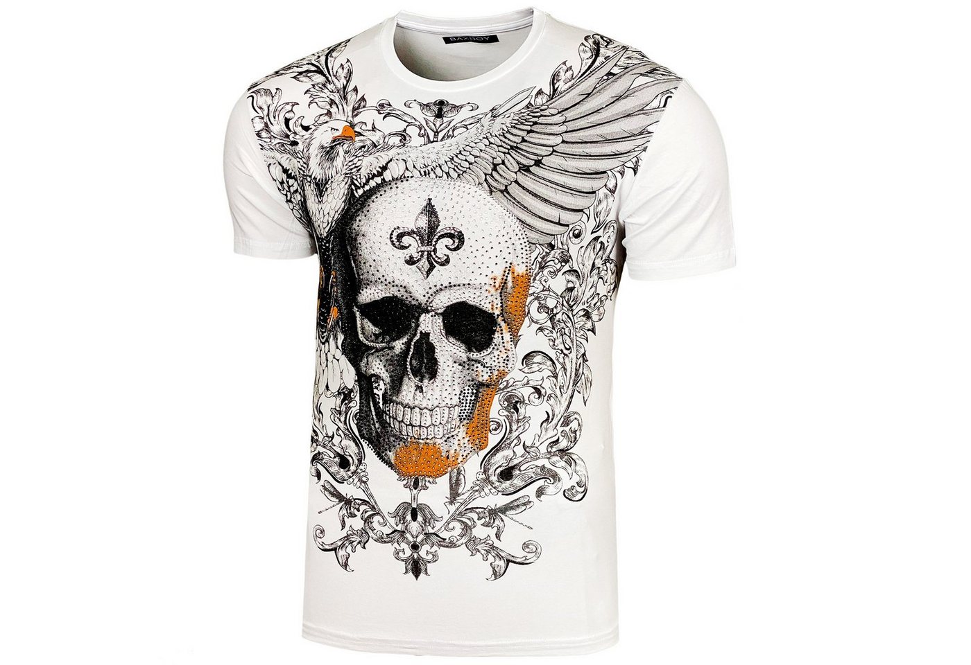 Baxboy T-Shirt Baxboy Totenkopf T-Shirt von Baxboy