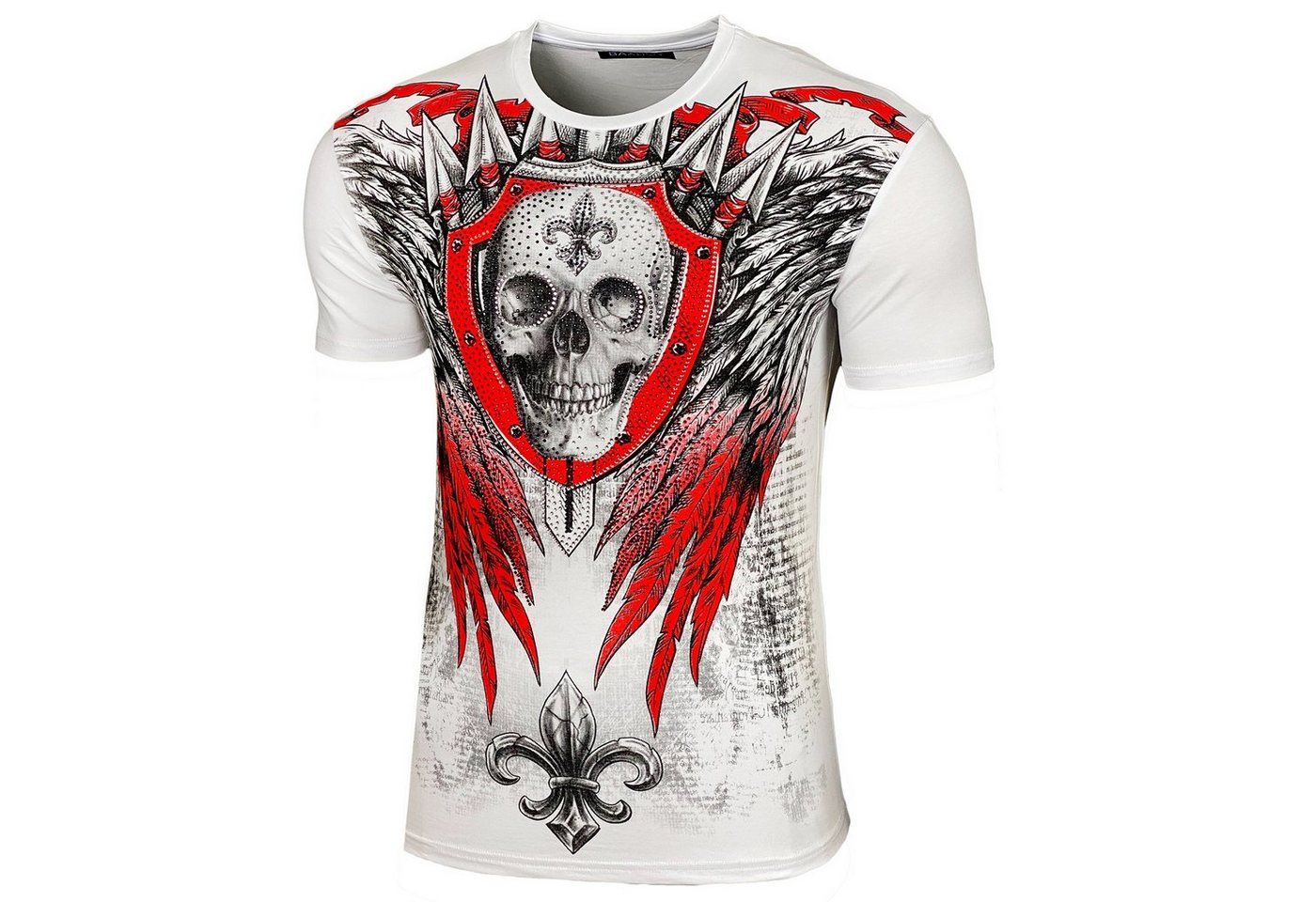 Baxboy T-Shirt Baxboy Totenkopf T-Shirt von Baxboy